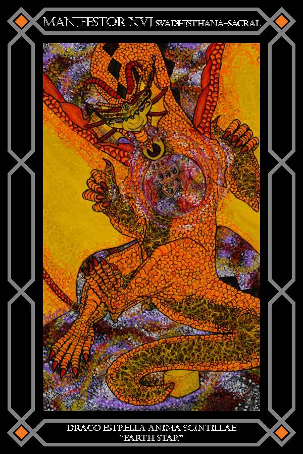 A tarot card with an image of a demon.